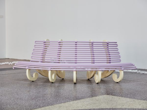 Nancy Lupo, Bench 2017 (lilac, convex), 2018