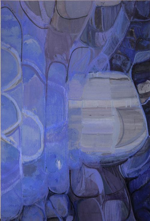 Han Bing, The blue painting, 2019