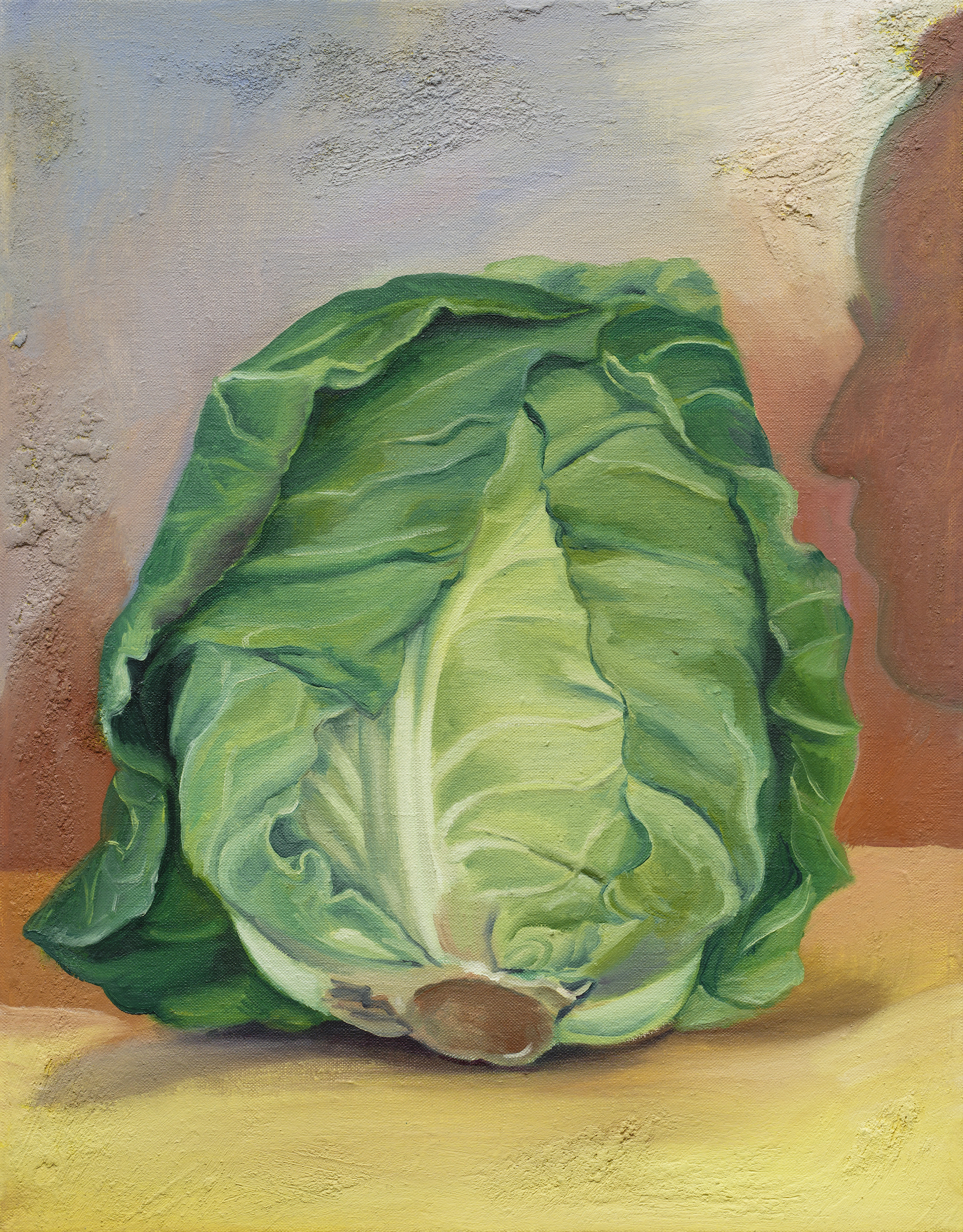 Allison Katz, Cabbage (and Philip), no.7, 2014