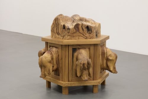 Daniel Dewar & Grégory Gicquel, Oak dresser with pigs, 2021