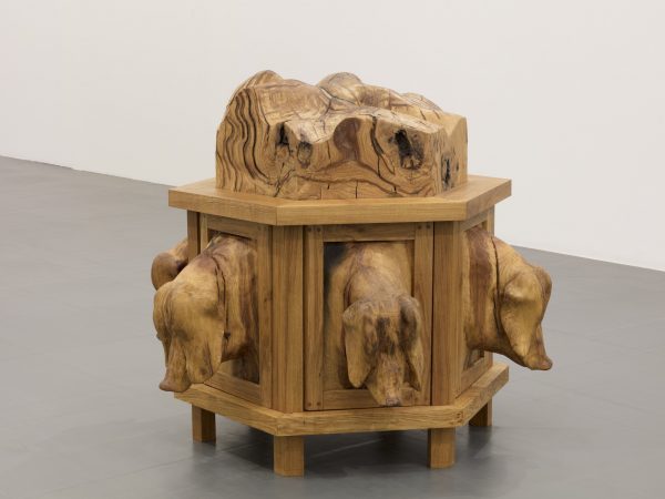 Daniel Dewar & Grégory Gicquel, Oak dresser with pigs, 2021