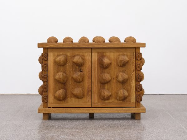 Daniel Dewar & Grégory Gicquel, Oak cabinet with cockles and ears, 2024