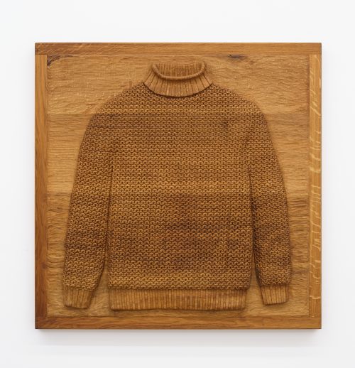 丹尼尔·杜瓦 & 格雷戈里·吉奎尔，带罗纹针织衫的橡木浮雕，2024