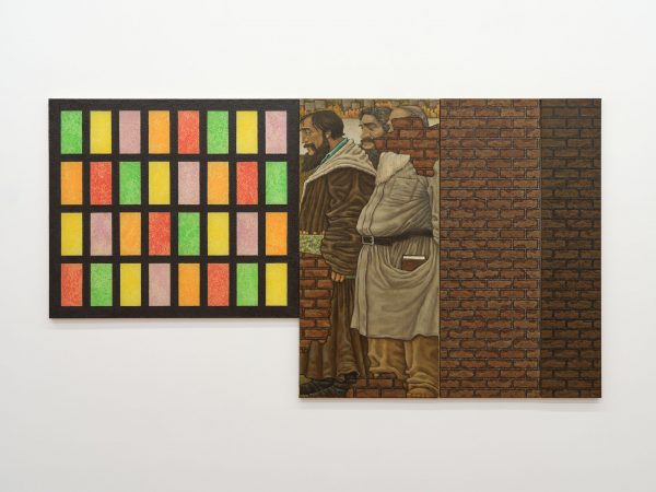 Li Yong Xiang, In rust (gazers on edge), 2025