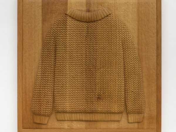 Daniel Dewar & Grégory Gicquel, Oak relief with jersey stitch pullover, 2024