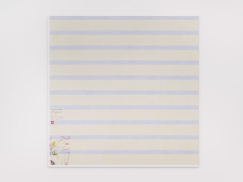 Evelyn Taocheng Wang, Flower motif of Georgia O’Keeffe and Imitation of Agnes Martin, 2025