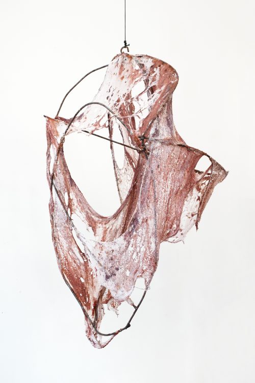 Mire Lee, Open Wound: Skin Sculpture studio prototype #3, 2024