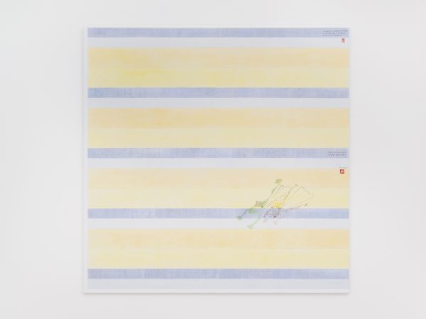 Evelyn Taocheng Wang, Frog Princess Flies Together with Golden Heaven Toad and Imitation of Agnes Martin, 2025