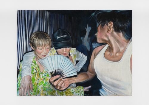 Siyi Li, Untitled (A sky of blue, a sea of green, a messy room fits perfectly, inside my head I have the best time), 2025