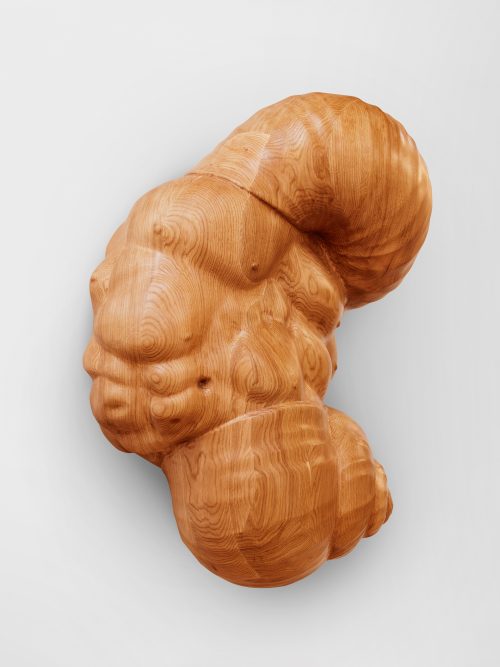 丹尼尔·杜瓦 & 格雷戈里·吉奎尔，带有蜗牛和人体部位的橡木浮雕，2026