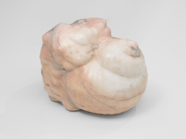 丹尼尔·杜瓦 & 格雷戈里·吉奎尔，带有蜗牛和躯体残片的大理石雕塑，2025