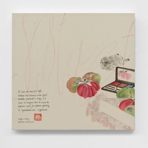 Evelyn Taocheng Wang, Bolzano Red and Green Tomato and Eyeshadow, 2025-2026